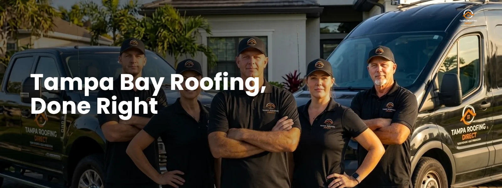 Tampa Roofing Direct crew at work